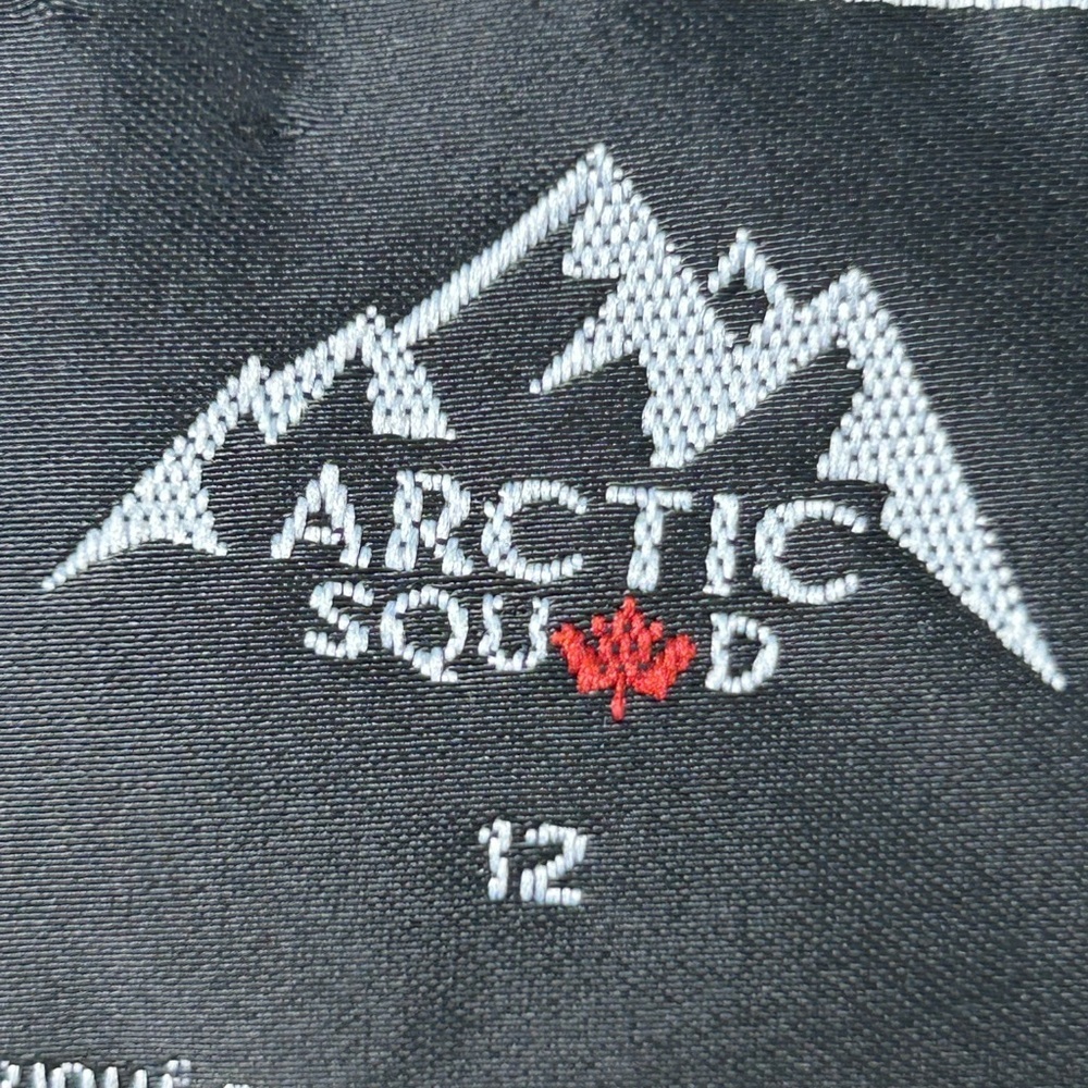 Arctic Squad Kids Puffer Jacket – Size 12 – Black with Faux Fur Hood pre-loved - Picture 12 of 12